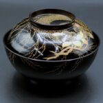 コマツナギ蒔絵　煮物椀　10客 塗師山本春正作 柳椿蒔絵煮物椀 10客組 - kaji's antiques 梶 古美術