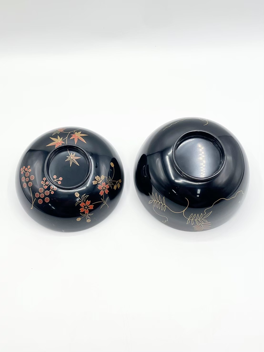 美品です 平安堂の貴重な高級蒔絵椀 草花蒔絵 吸物椀 6客 美品です 