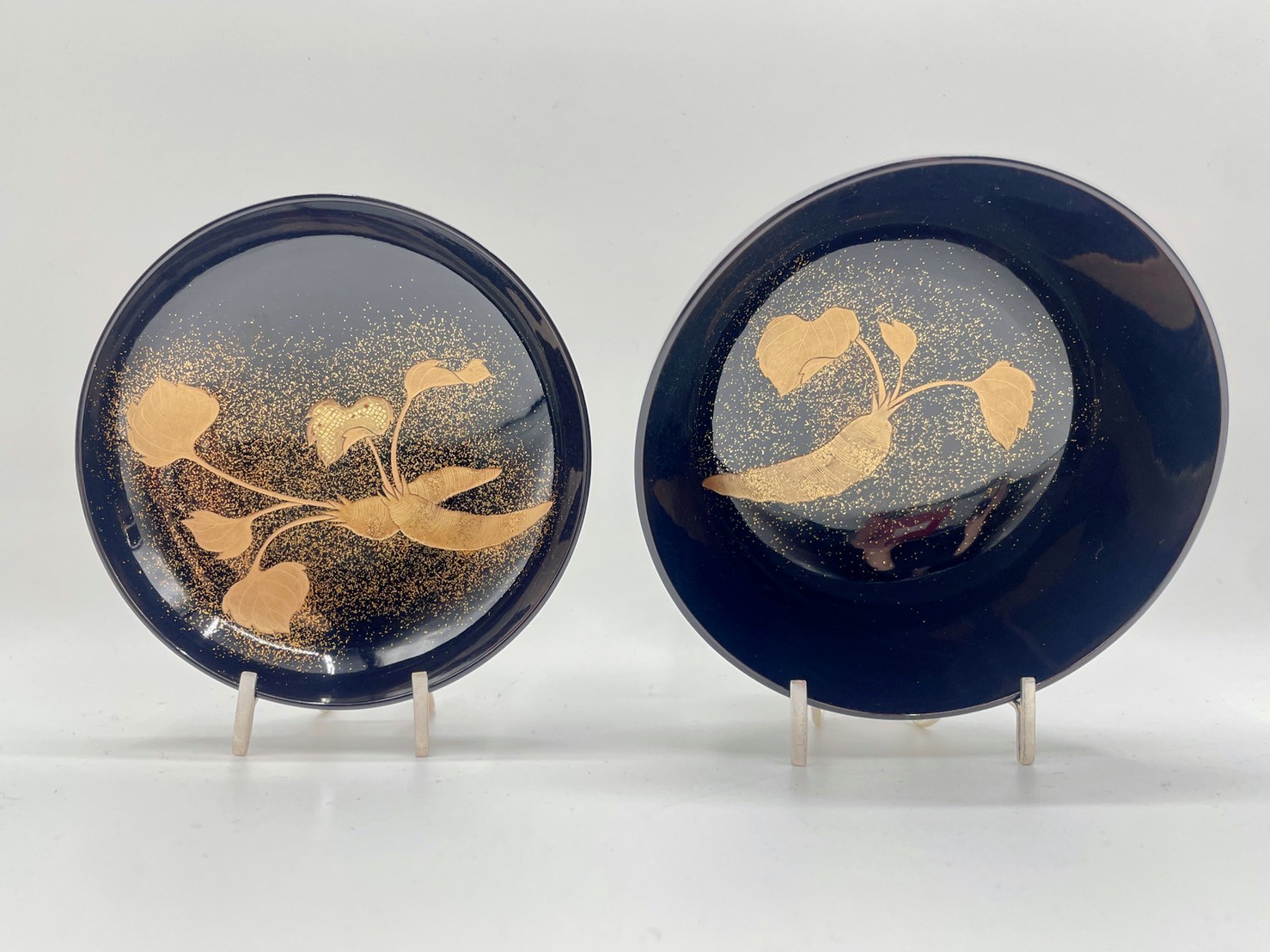 在庫処分特価 BJ073 最高級 春慶塗 雀に草花図金蒔絵 吸物椀 塗椀 汁椀 