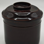 岡田表寛作 竹節溜塗内黒稲雀蒔絵吸物椀 10客 - kaji's antiques 梶 古美術